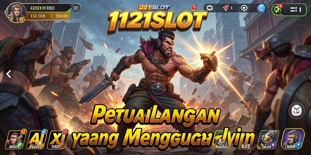 Tampilan seru gameplay 1121SLOT dengan aksi mendebarkan.