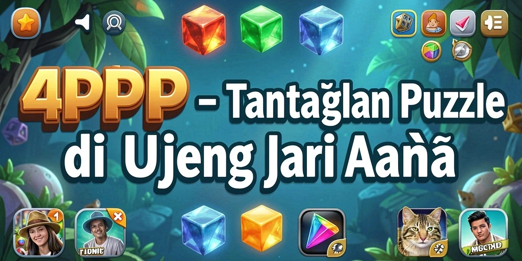 Screenshot menampilkan gameplay menantang dari 4P4P.