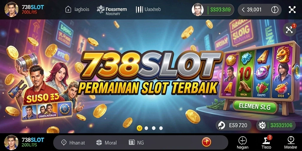 Tampilan antarmuka permainan slot yang menarik dan interaktif.
