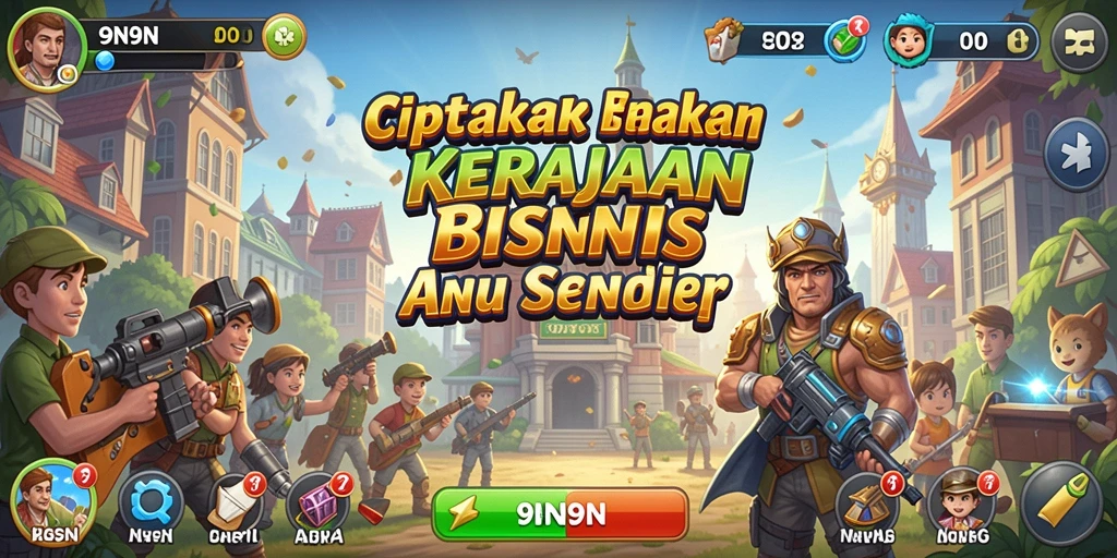 Tampilan gameplay <strong>9N9N</strong> yang menegangkan dan realistis.