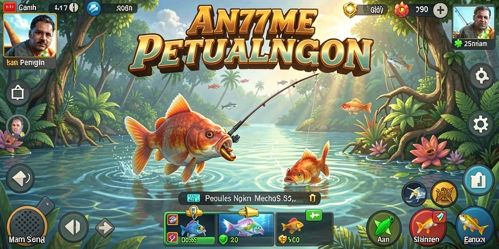 Tampilan gameplay AN777 yang menakjubkan saat memancing.