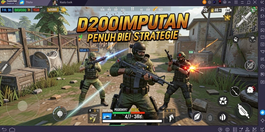 Gambar menampilkan aksi pertempuran seru di dalam D200M.