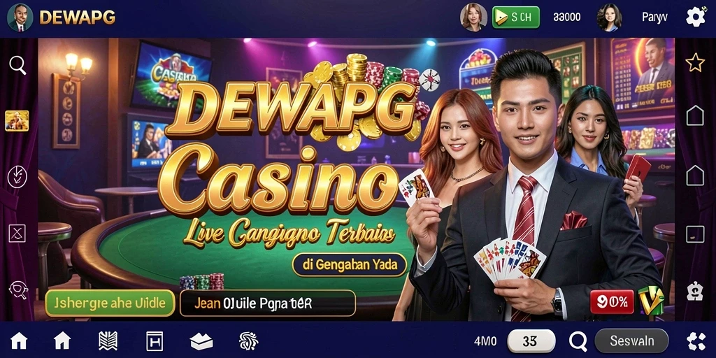 Tampilan gameplay Live Casino yang menarik dan interaktif di DEWAPG.