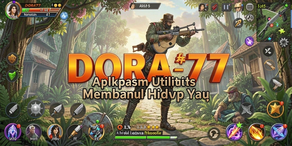 Tampilan antarmuka DORA77 yang rapi dan intuitif untuk pengelolaan tugas.