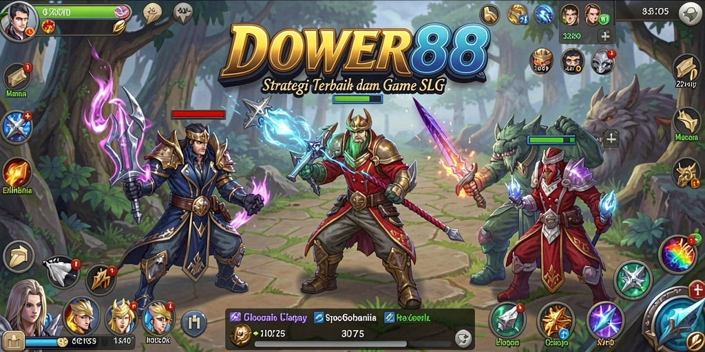Tampilan gameplay DOWER88 yang menantang dan interaktif.