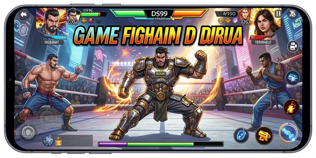 Gameplay dinamis dan menegangkan dari DS99 di arena pertarungan.