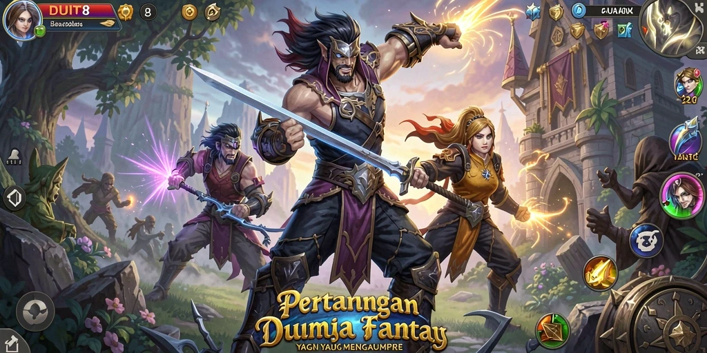 Tampilan gameplay seru di dunia fantasi <strong>DUIT8</strong>.