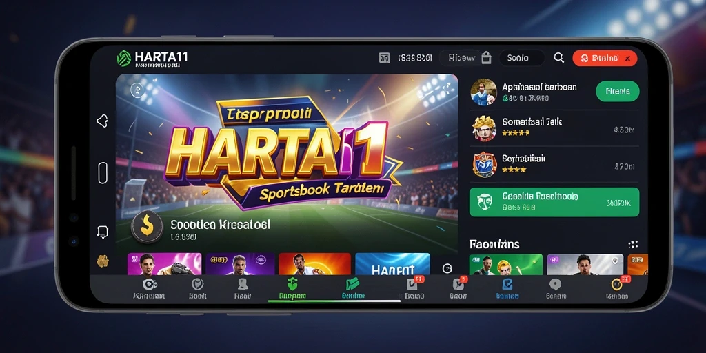 Tampilan menarik HARTA11 dengan berbagai pilihan taruhan olahraga.