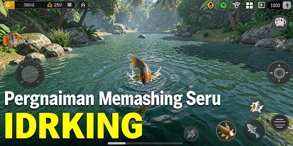 Tangkapan ikan yang menakjubkan dalam gameplay IDRKING.