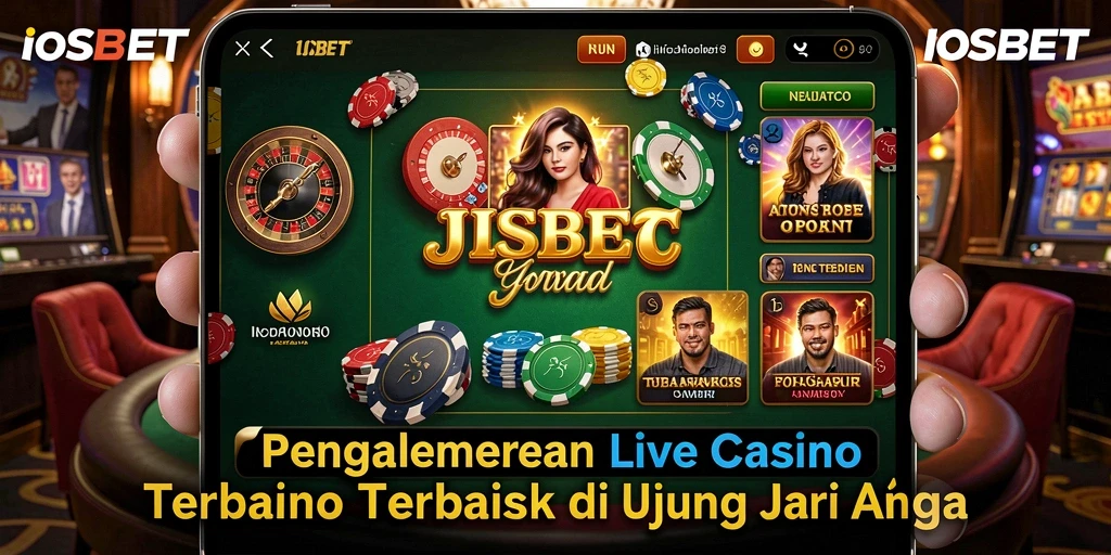Tampilan gameplay Live Casino yang mendebarkan di IOSBET.