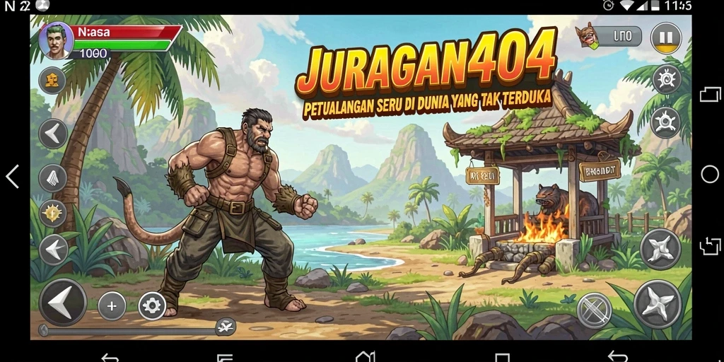Tampilan gameplay seru dari JURAGAN404 dalam petualangan yang penuh tantangan.