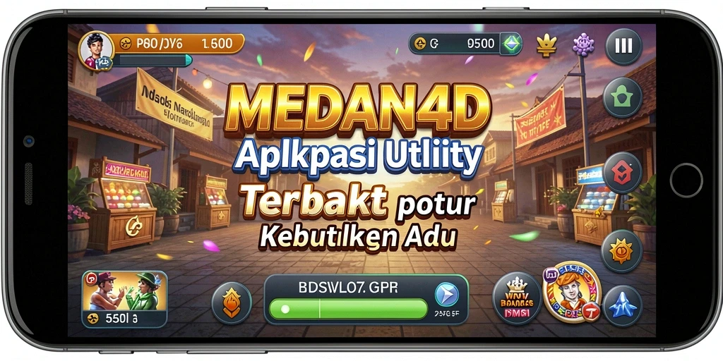 Tampilan utama MEDAN4D dengan fitur-fitur Utility yang menarik.