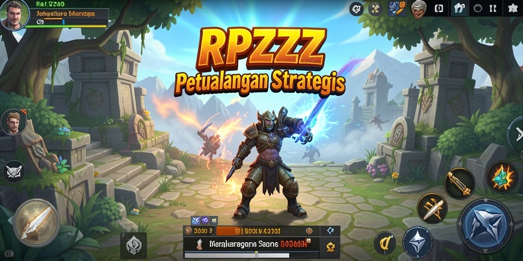 Tampilan screenshot gameplay RPZZZ menampilkan strategi seru dan pertempuran epik.