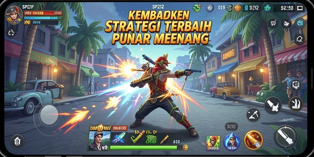 Screenshot gameplay SP212 yang menunjukkan strategi dan pertempuran intens.