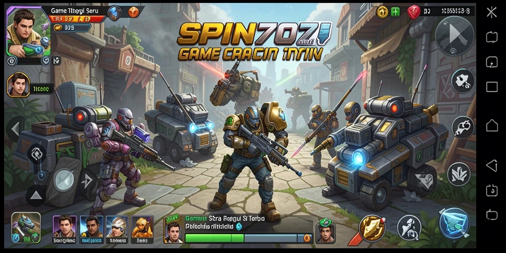 Screenshot utama SPIN707 dengan aksi gameplay strategi yang intens.