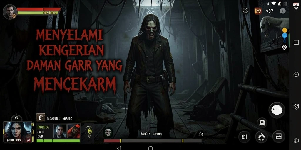 Gameplay mengerikan dalam V87 dengan suasana mencekam.