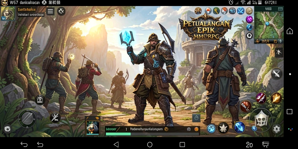 Gameplay seru di dunia fantasy W67.