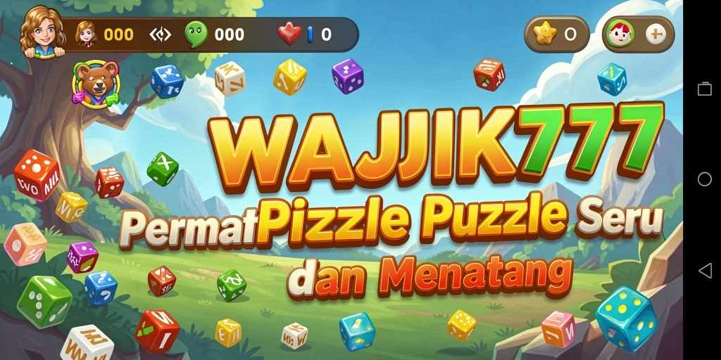 Tampilan gameplay puzzle WAJIK777 yang seru dan merangsang otak.