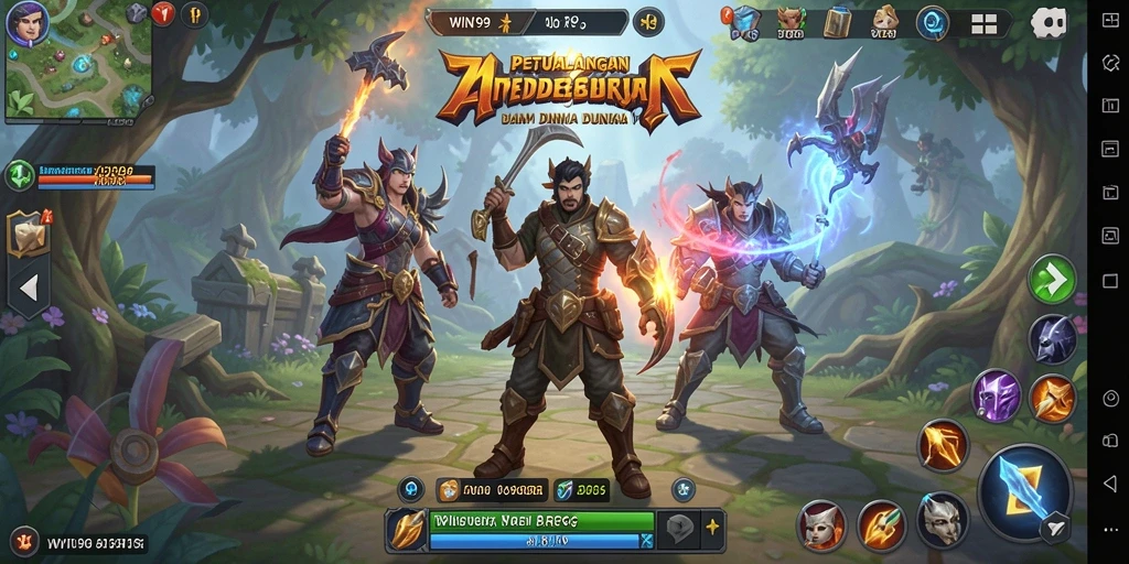 Gameplay seru WIN199 dengan aksi petualangan ARPG menegangkan.